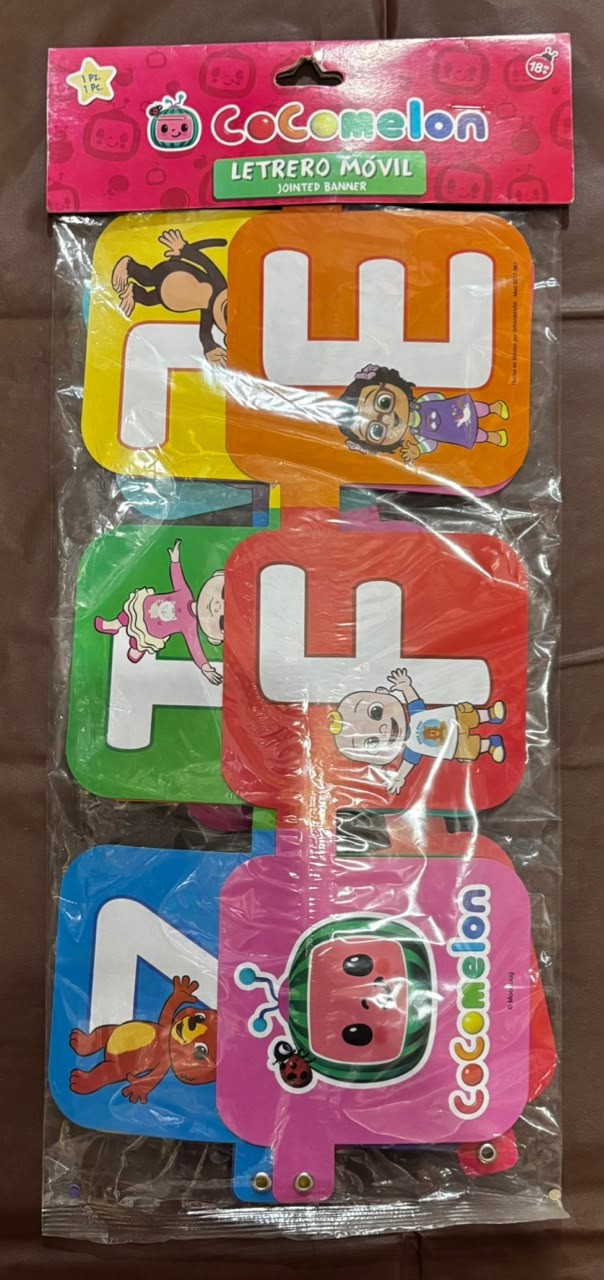 LETRERO MOVIL COCOMELON 1PZA